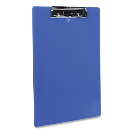 Saunders Recycled Plastic Clipboard, 0.5in. Clip Capacity, Holds 8.5 x 11 Sheets, Cobalt 21582